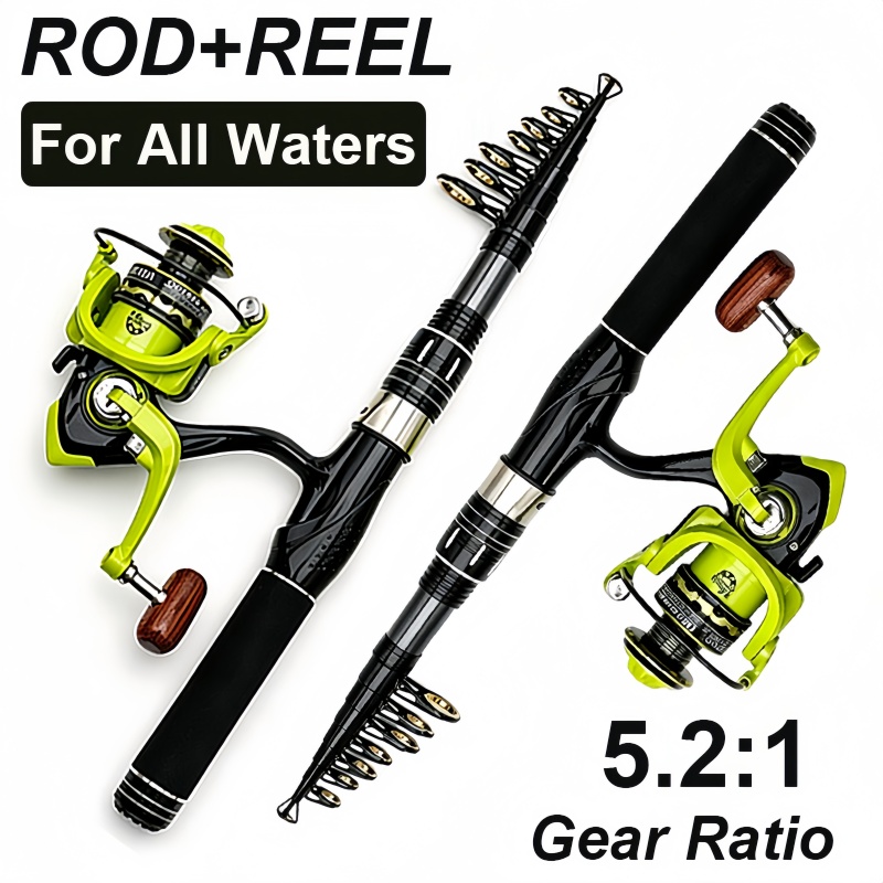 スピニング釣り竿とリールのセット 1.5-2.4m カーボン - Fishing Rod Combo のレビューと価格